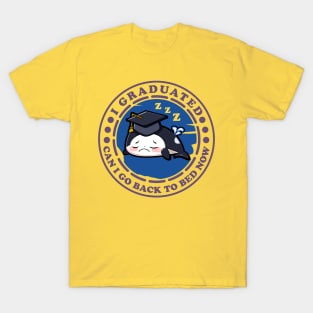 Can I Go Back To Bed Now Graduation Orca Purple T-Shirt